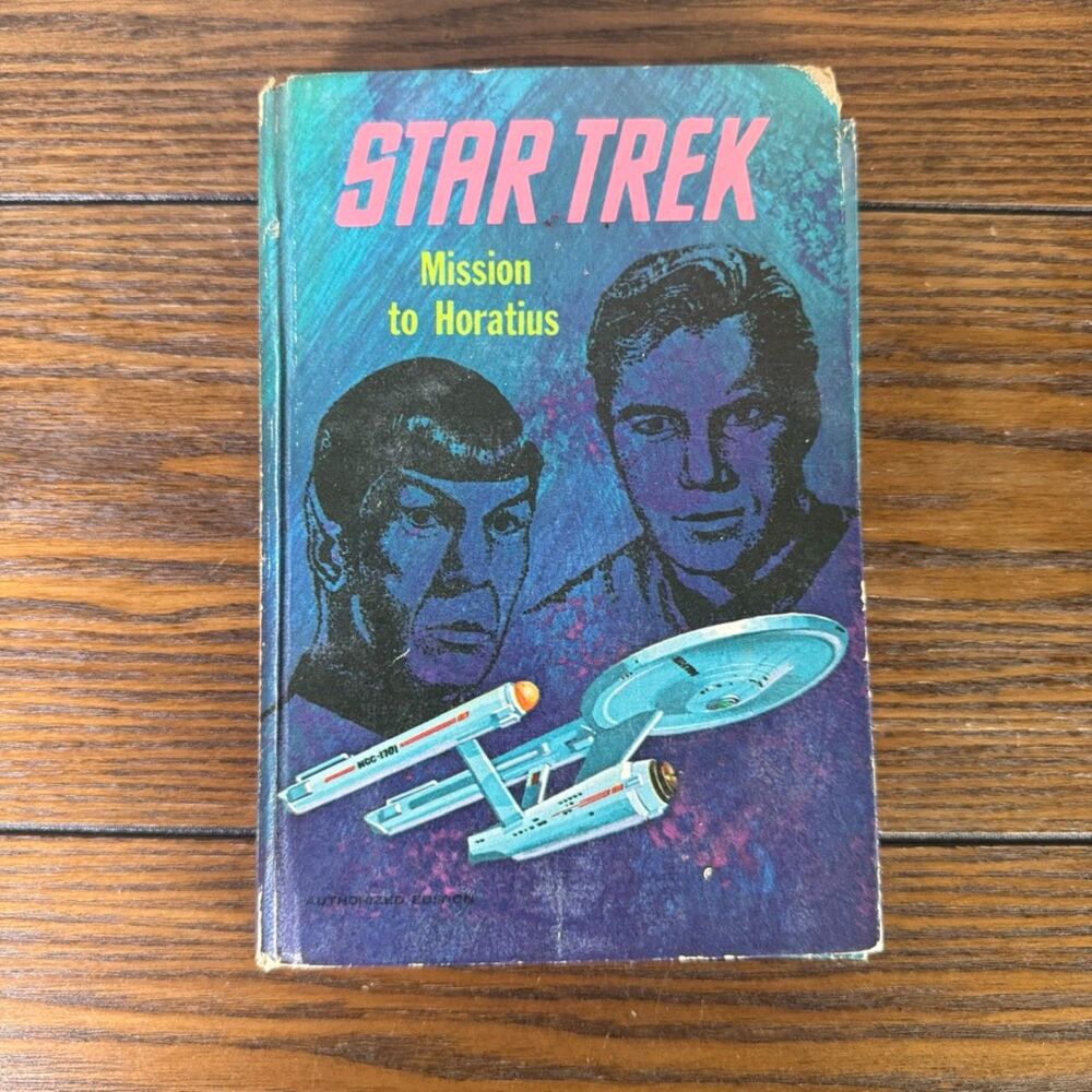 VTG 1968 Star Trek Mission to‎ Horatius Hardcover Book Whitman Authorized TV Ed.
